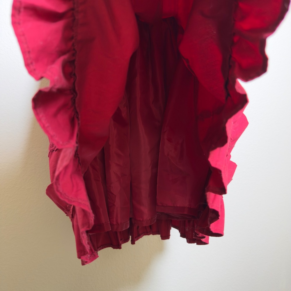 Alice and the‎ Pirates Women Rosalie Corset Skirt Red Lace Ruffle Lolita Jumper - Picture 7 of 12